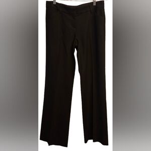 EUC Thalian black mid-rise, hook + bar & zip closure, pleated, tailored pants